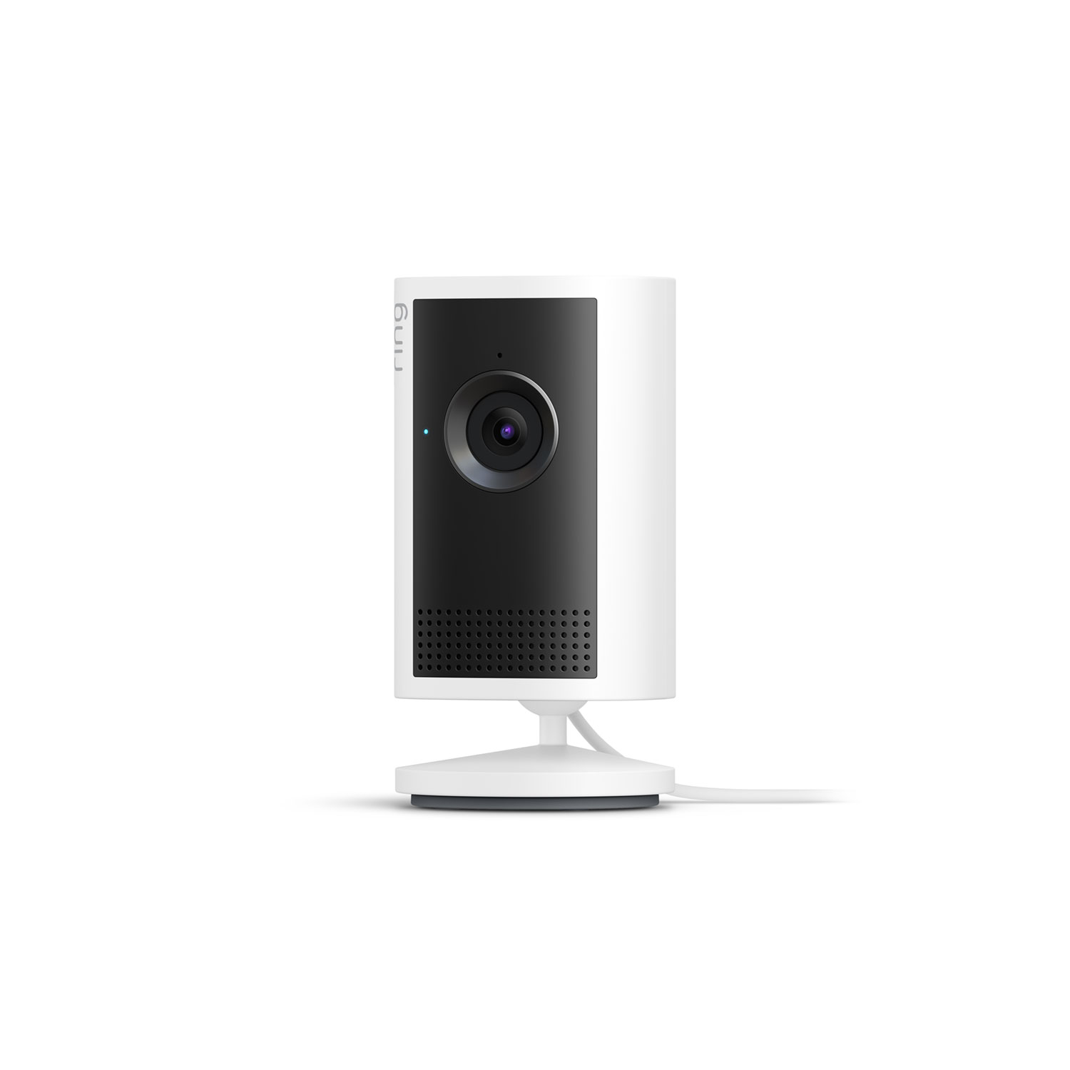 White Ring Indoor Cam 2K on its plug-in stand